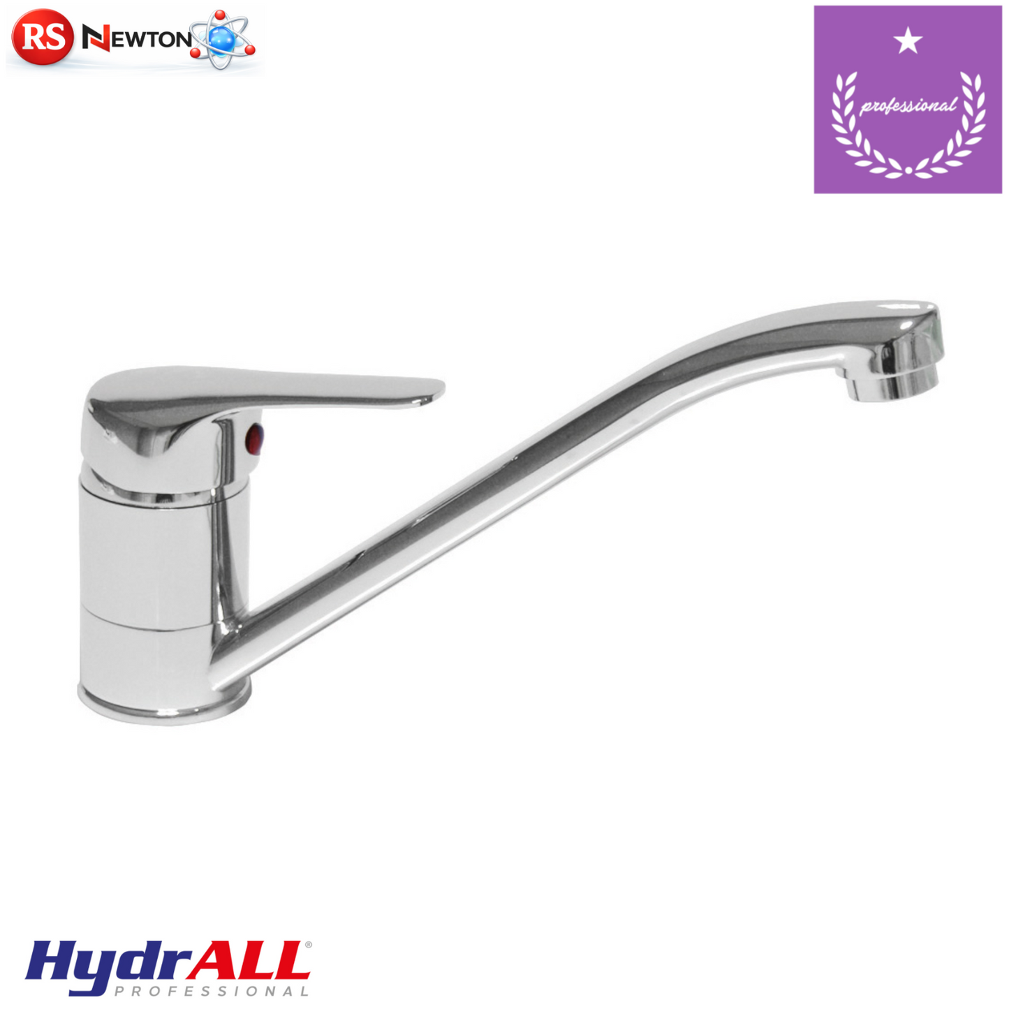 Rubinetto Cucina INES Girevole Moderno Miscelatore Lavello Monocomando Cromo D.X