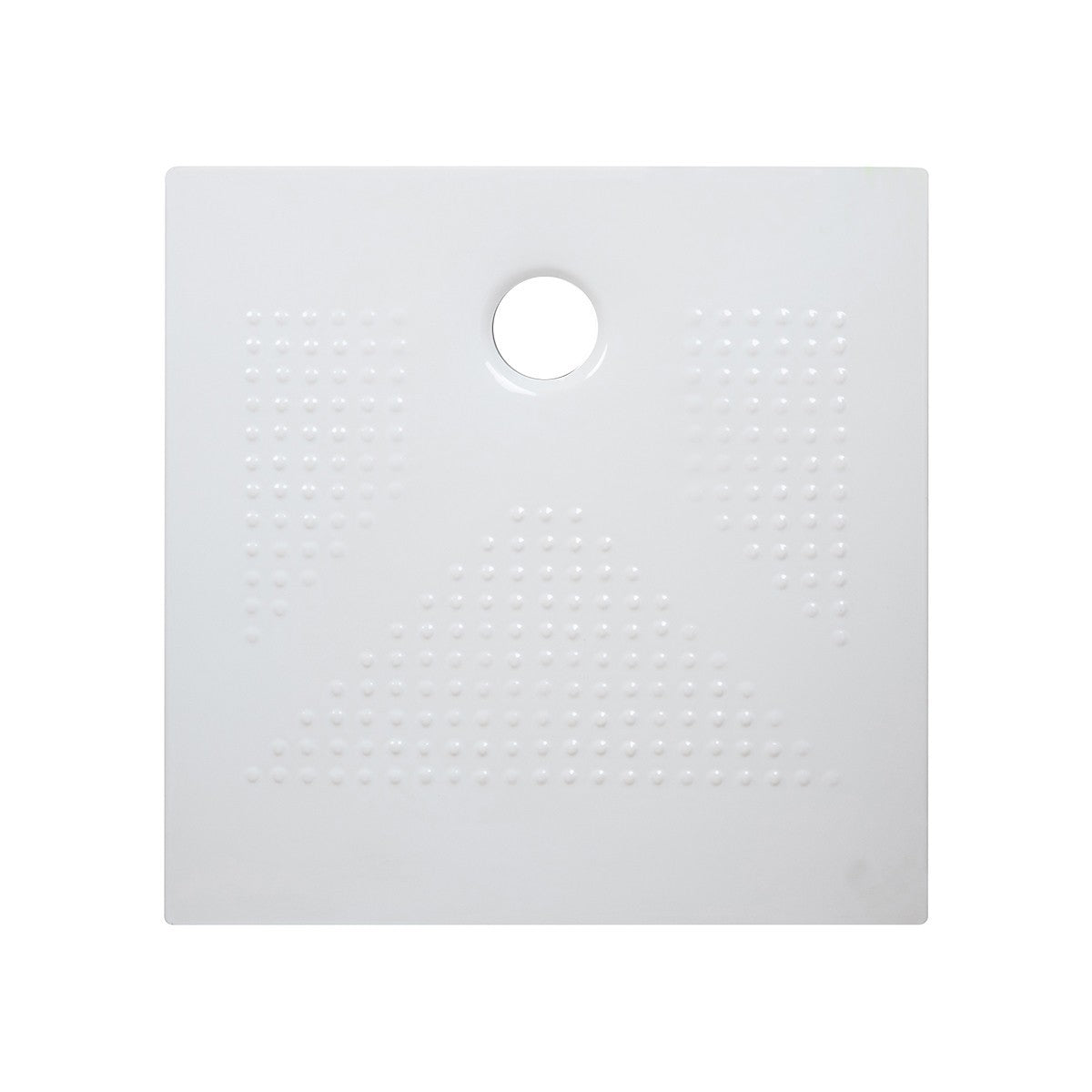 Piatto Doccia Quadro Ceramica Slim H3,6 Antiscivolo 80x80 90x90 Bianco Nero D.X