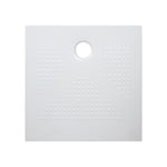 Piatto Doccia Quadro Ceramica Slim H3,6 Antiscivolo 80x80 90x90 Bianco Nero D.X