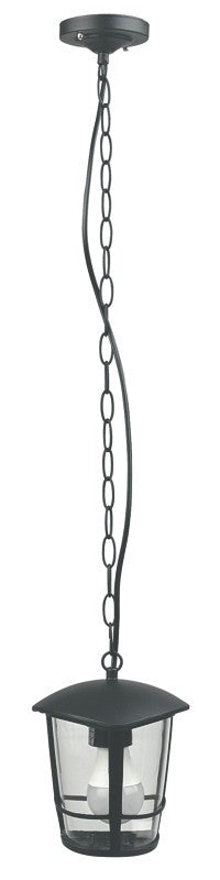 Lanterna Sospesa Esterno Nera Alluminio Lampada Giardino Moderna H 87cm VBS