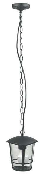Lanterna Sospesa Esterno Nera Alluminio Lampada Giardino Moderna H 87cm VBS