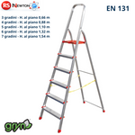 Scala Alluminio GIZA EN131 3 4 5 6 7 Gradini Antiscivolo Domestica 150Kg D.X