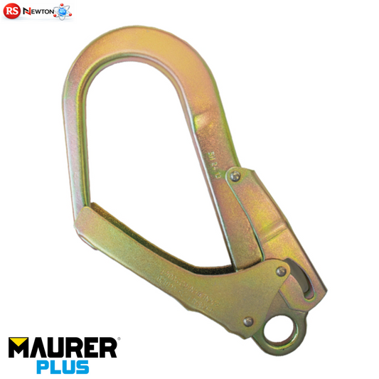 Moschettone a Pinza MAURER Acciaio Zincato 23kN EN362 Chiusura Automatica VBS