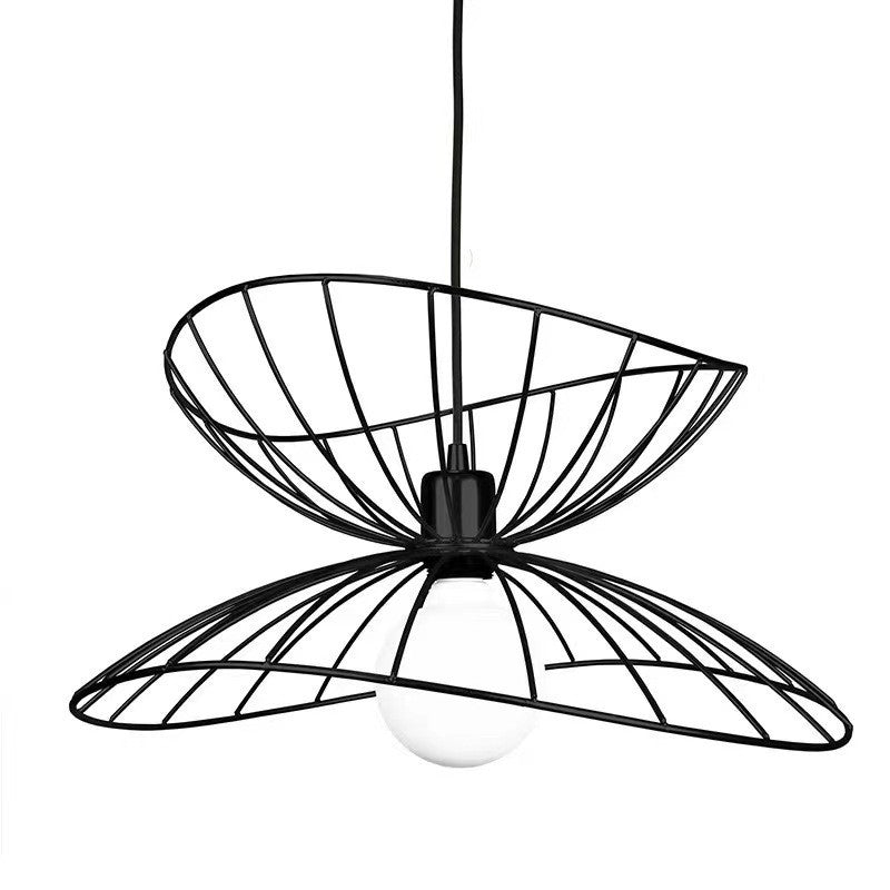 Lampadario E27 Doppio Uso Metallo Bianco Nero Sospensione Regolabile Bar V.L