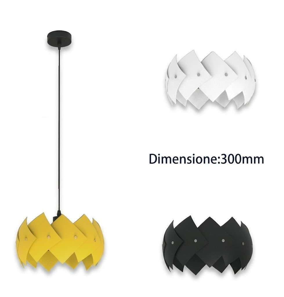 Lampadario Sospeso Attacco E27 Moderno Soffitto 30cm Soggiorno Camera Cucina V.L