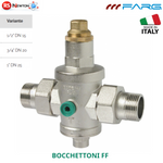 Riduttore Di Pressione FARG Con Sede INOX e Bocchettoni FF 1/2" 3/4" 1" D.X