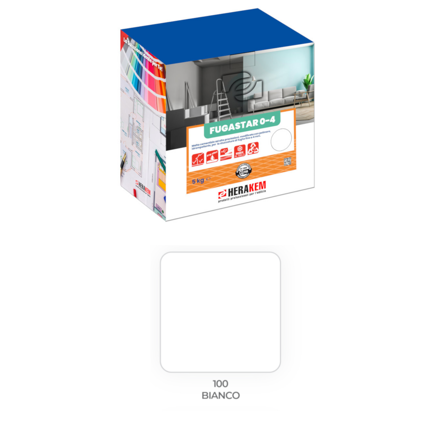 Stucco Fughe HERAKEM Cementizio 0-4mm Piastrelle Interno Esterno Idrorepellente