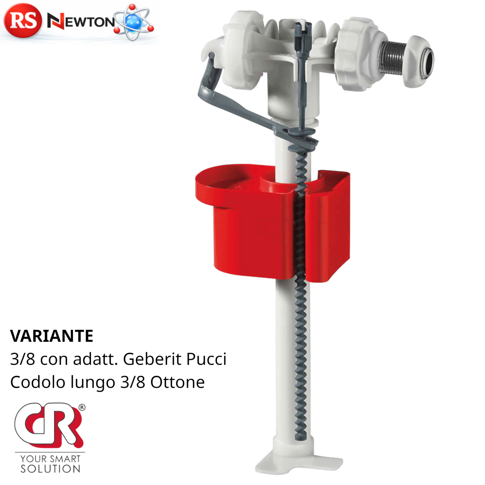Galleggiante Universale NANOTEK WC 3/8 Geberit Pucci Silenzioso CE EN14124 D.X
