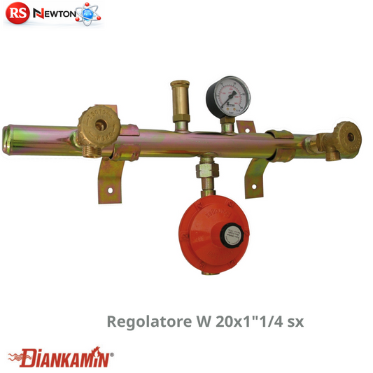 Centralina Gas GPL 2 Bombole Completa Manometro Regolatore Attacco Centrale D.X