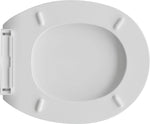 Sedile Wc Copriwater Bi-Componete Tavoletta Vaso Universale Bianco Bagno D.X