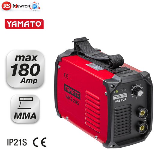 Saldatrice Inverter MMA 180A 230V Professionale 7.8kVA Elettrodo 1.6-5mm VBS