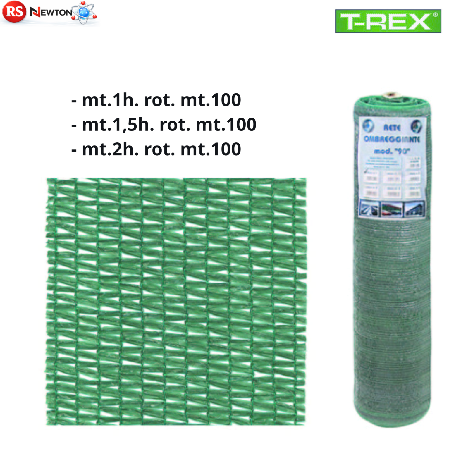 Rete Ombreggiante 90% Telo Frangivista HDPE 100M Oscurante Balcone Recinto G.F