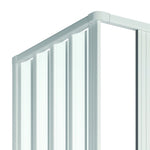 Cabina Box Doccia Angolare PVC Apertura 2 Lati a Soffietto Riducibile LORIS D.X