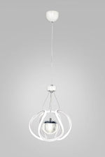 Lampadario LED Sospensione Moderno 35-70w Bianco Nero Camera Letto Soggiorno V.L