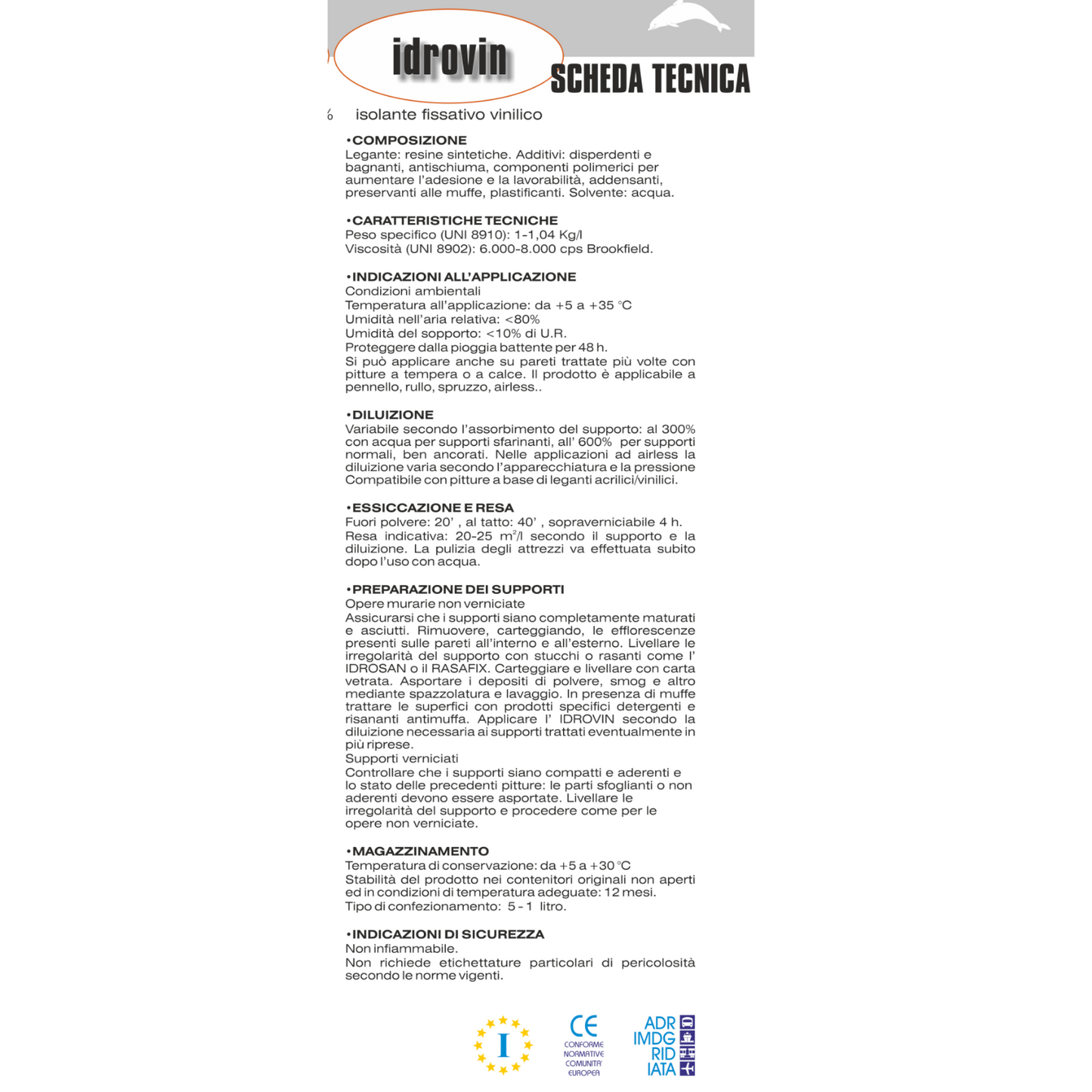 Fissativo Acrilico Isolante Consolidante Interni Esterni 5 14 L Aggrappante I.D