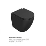 Sanitari Bagno Filo Muro Moderno NYMO INFINITY Vaso WC Bidet Water Elegante D.X