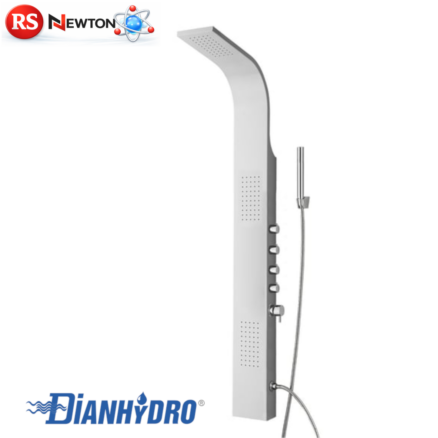 Doccia Multifunzione Bianco Lucido Colonna In Alluminio Lucido 15xH150 cm D.X
