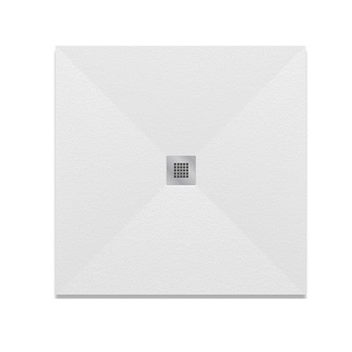 Piatto Doccia Quadrato 70x70 80x80 90x90 LINPHA Marmoresina Effetto Pietra D.X