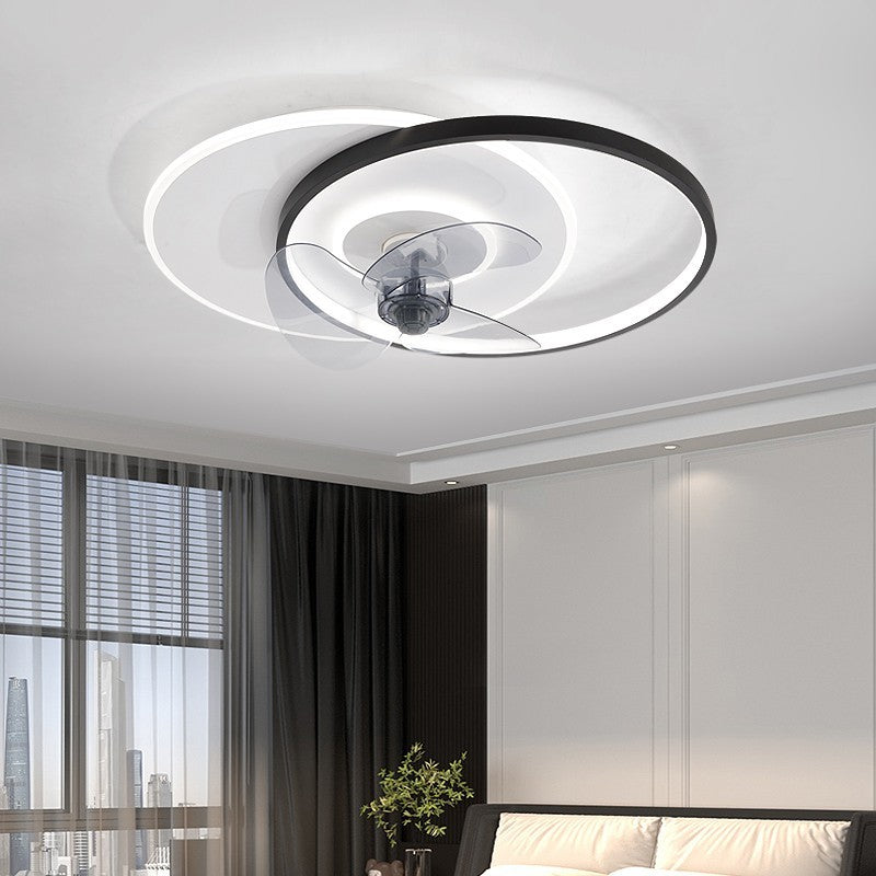 Plafoniera LED con Ventilatore 68W 55cm Dimmerabile Telecomando 3 Luci V.L
