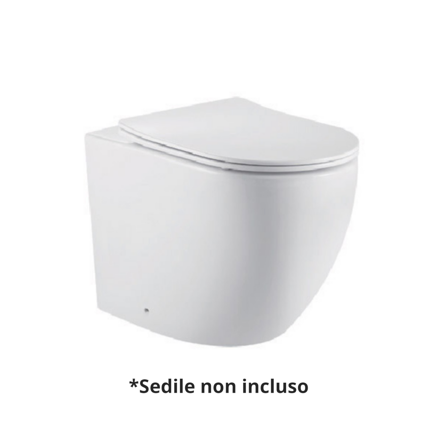 Sanitari Bagno Filo Muro NYMO Vaso WC Bidet Sedile Soft Close Bianco Moderno D.X