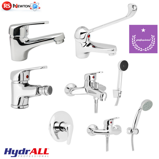 Miscelatore Rubinetto Bagno Lavabo Bidet Vasca Doccia Ottone Cromo INES D.X