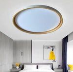 Lampadario Moderno LED Bianco Nero Oro 80W Plafoniera da Soffitto Rotonda V.L