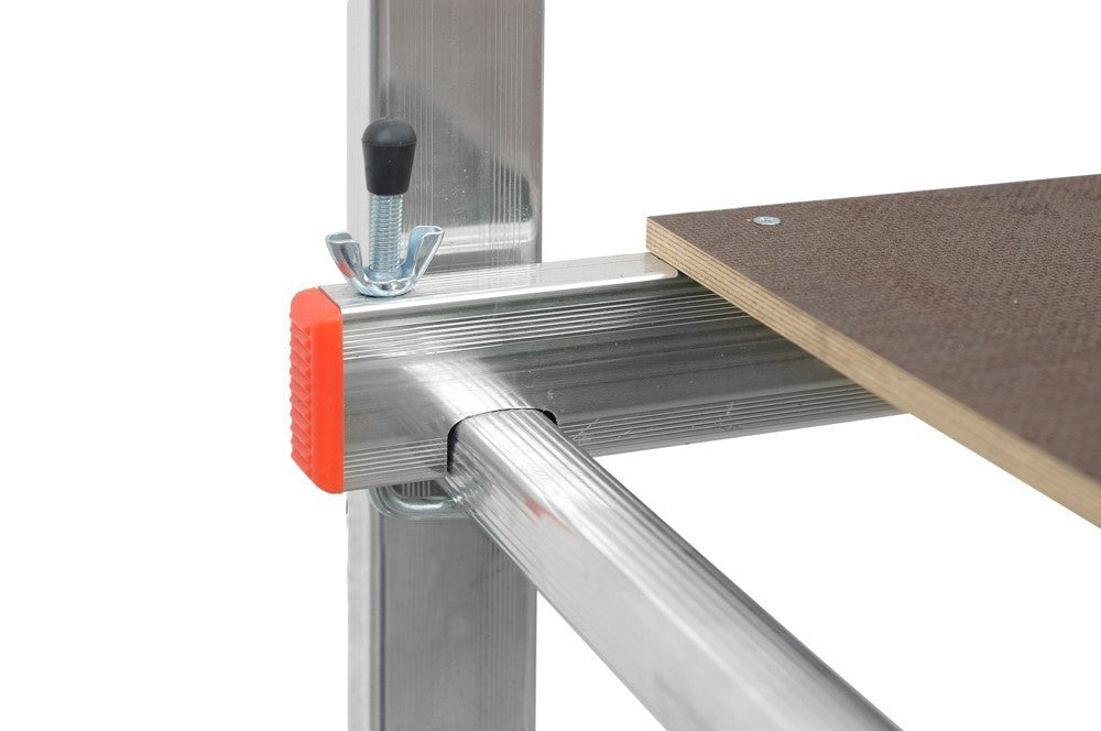 Trabattello Professionale GIERRE H 4M Ponteggio Alluminio con Ruote 150Kg VBS