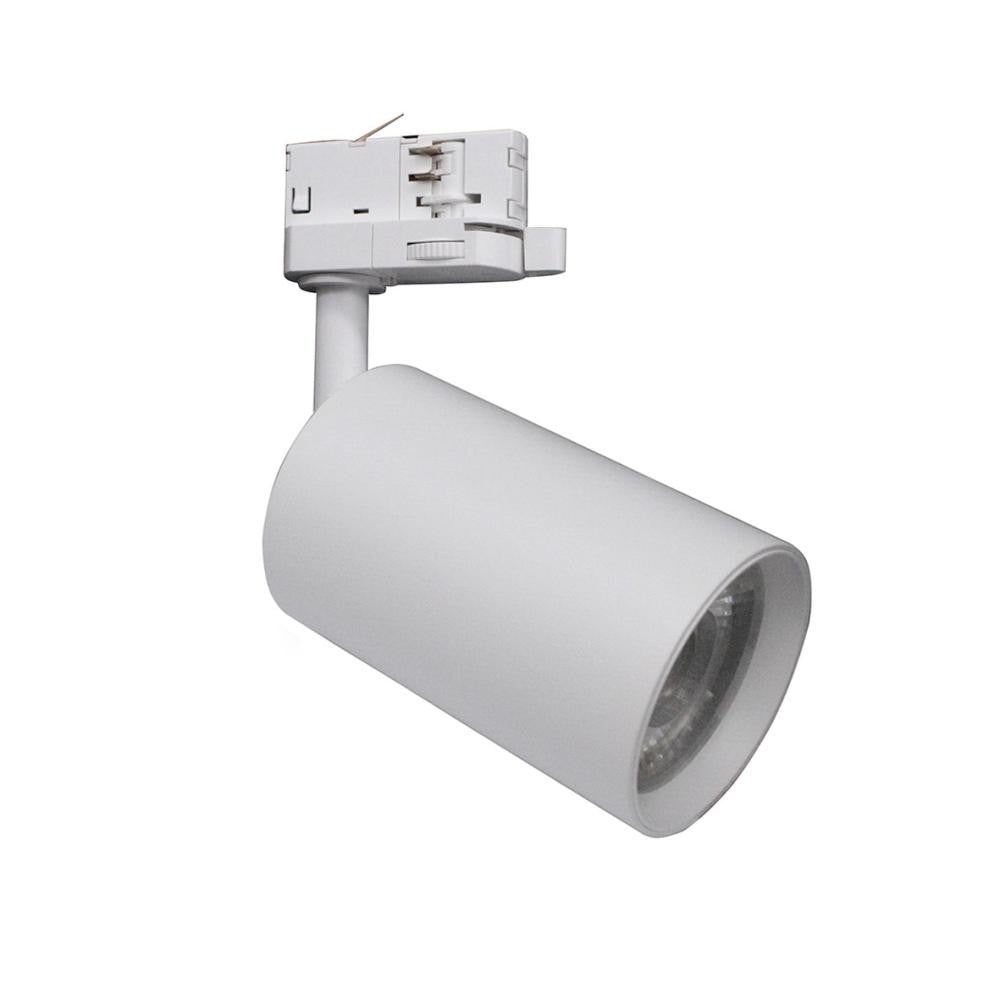 Faretto LED Binario Trifase 30W 2350lm CCT 3000K 4200K 6400K Nero Bianco V.L