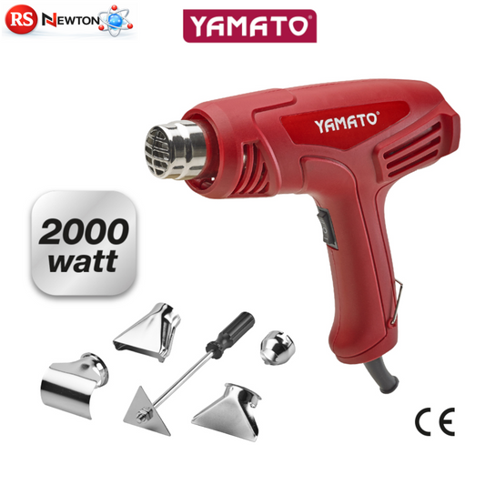 Pistola Termica 2000W Professionale 450-600°C Sverniciatore Aria Calda + Kit VBS