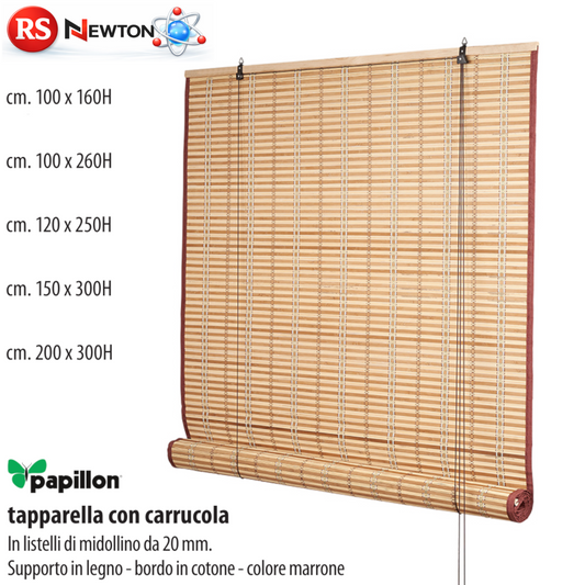Tapparella Midollino Con Carrucola Arella Ombreggiante Arelle Canne Legno VBS