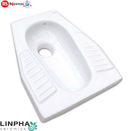 Vaso Turca in Porcellana Bianco WC Turco Pavimento Sanitari Bagno a Terra D.X