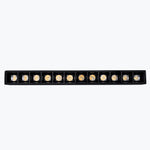Lampada Griglia LED Magnetica 12W 48V 4200K Binario Magnetico Incasso Nero V.L