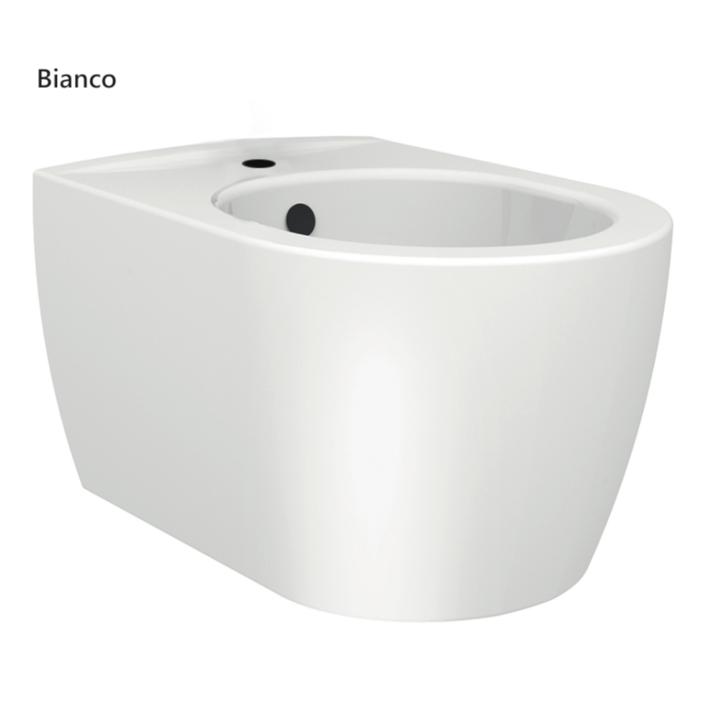 Sanitari Sospesi Bagno LINPHA Rimless WC Bidet Sedile Soft Close Bianco Nero D.X