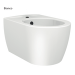 Sanitari Sospesi Bagno LINPHA Rimless WC Bidet Sedile Soft Close Bianco Nero D.X