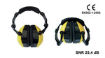 Cuffie Antirumore Professionali Pieghevoli Arco Imbottito SNR 28dB Lavoro VBS
