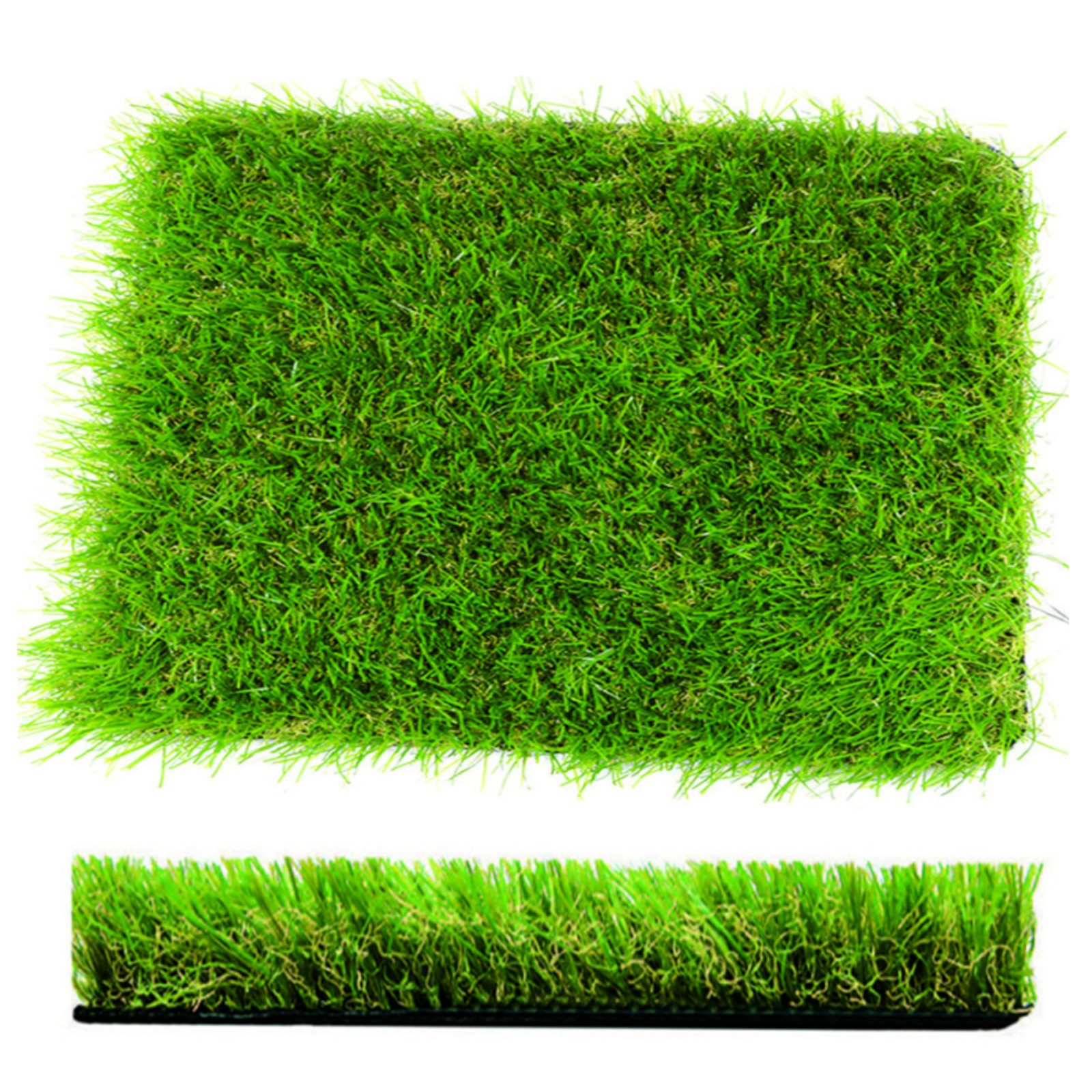 Prato Artificiale Tappeto Sintetico Erboso Rotolo Erba Sintetica Verde h1-2M G.F