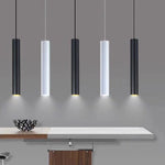 Lampada LED Sospesa GU10 60cm Cilindro Lampadario Faretto Pendente Moderno V.L