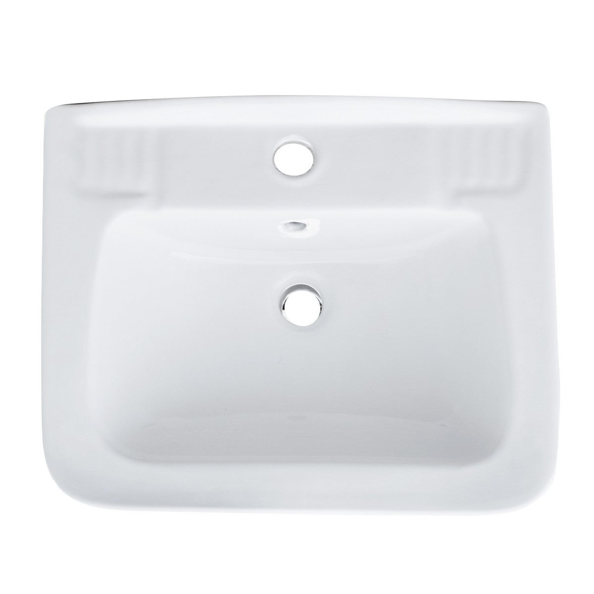 Lavabo a Parete Quadro Sospeso 40x50 cm LINPHA Ceramica Bianco Bagno Moderno D.X