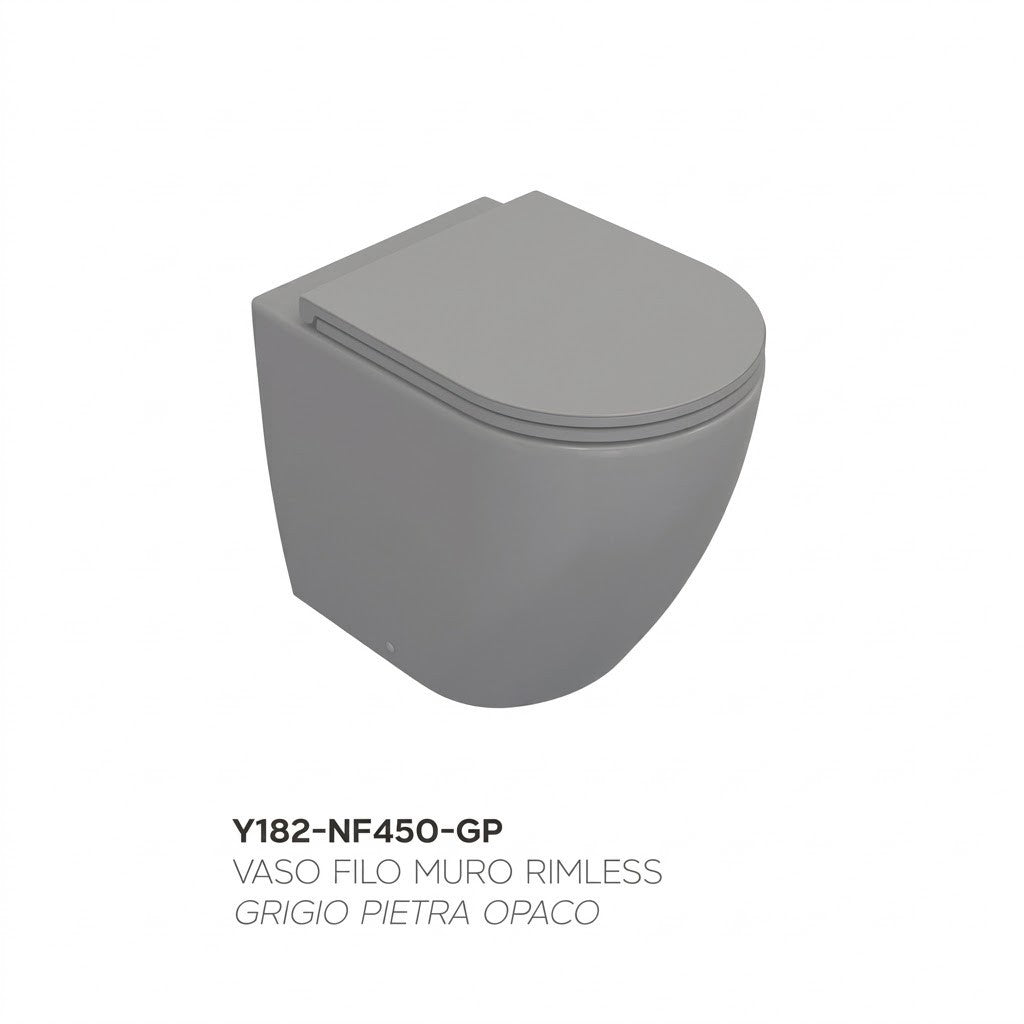 Sanitari Bagno Filo Muro Moderno NYMO INFINITY Vaso WC Bidet Water Elegante D.X