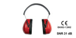 Cuffie Antirumore Professionali SNR 31 dB Cuffia Da Lavoro Arco Regolabile VBS