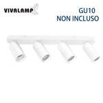 Portafaretto GU10 Applique Soffitto Parete Faretti a Incasso Bianco Nero LED V.L