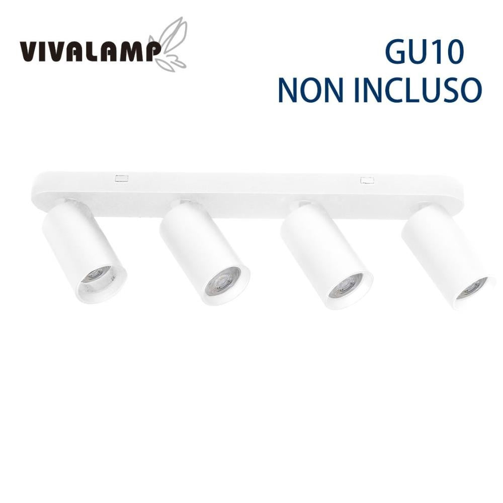 Portafaretto GU10 Applique Soffitto Parete Faretti a Incasso Bianco Nero LED V.L