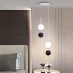 Lampadario LED 90W Dimmerabile Telecomando Moderno Bianco Nero Regolabile V.L