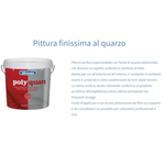 Pittura Finissima al Quarzo POLYQUARZ Acrilica Superlavabile Facciate 4 14L I.D