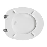 Sedile WC Universale in Legno MDF CopriWater Cerniere Acciaio Regolabili D.X