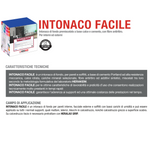 Intonaco Premiscelato Calce Cemento Interno Esterno Pareti Soffitto 5Kg HERAKEM