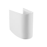Lavabo Bagno 68cm e Semi Colonna LINPHA Lavandino Ceramica Monoforo Bianco D.X