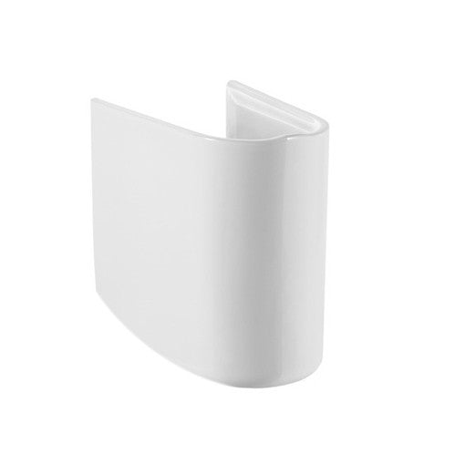 Lavabo Bagno 68cm e Semi Colonna LINPHA Lavandino Ceramica Monoforo Bianco D.X