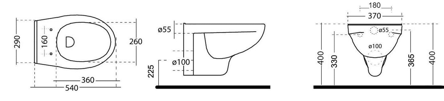 Lavabo Ceramica Bianco Lavello Vaso Bagno WC Bidet Colonna Cassetta LINPHA D.X