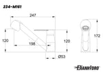 Rubinetto Cucina con Doccetta Estraibile Miscelatore Monocomando Moderno D.X